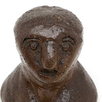Sewer Tile Folk Art Bust with Great Face