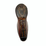 Nailed Heart, Hand-tooled Details, c. Early 19th Century Leather and Wood Snuff Shoe