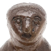 Sewer Tile Folk Art Bust with Great Face