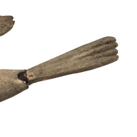 Wounded But Lovely Antique Hand-carved Bird on Wire