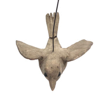 Wounded But Lovely Antique Hand-carved Bird on Wire