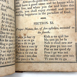 1853 Byerly's New American Spelling Book with Watercolor Bird and Animal Engravings