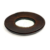 Wonderful Small 19th Century Treen Cased Mirror, Presumed Sailor Made