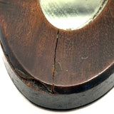 Wonderful Small 19th Century Treen Cased Mirror, Presumed Sailor Made