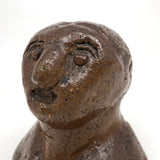 Sewer Tile Folk Art Bust with Great Face