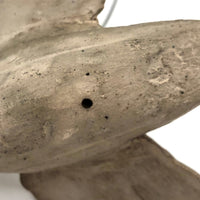 Wounded But Lovely Antique Hand-carved Bird on Wire