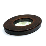 Wonderful Small 19th Century Treen Cased Mirror, Presumed Sailor Made