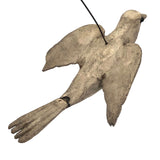 Wounded But Lovely Antique Hand-carved Bird on Wire