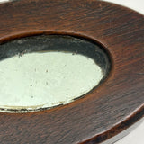 Wonderful Small 19th Century Treen Cased Mirror, Presumed Sailor Made
