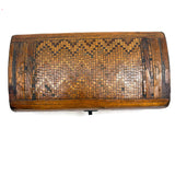SOLD Early 19th Century Domed Prisoner of War Straw Work Box