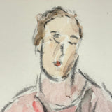Three Dancers (One Cocked Head!), Adelaide Lawson Gaylor (1889-1986) Watercolor Drawing