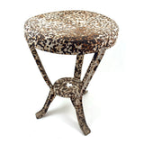 Wonderful Old Iron Milking Stool with Star Cutout and Fantastic Surface