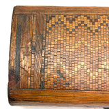 SOLD Early 19th Century Domed Prisoner of War Straw Work Box