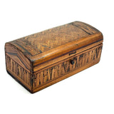 SOLD Early 19th Century Domed Prisoner of War Straw Work Box