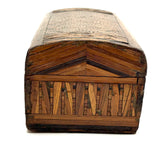 SOLD Early 19th Century Domed Prisoner of War Straw Work Box
