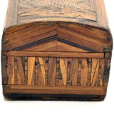 SOLD Early 19th Century Domed Prisoner of War Straw Work Box