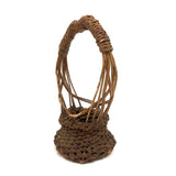 Very Unusual Antique Sailor Made Macrame Basket (Ikebana-esque Form)