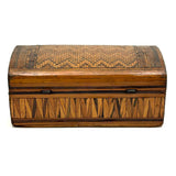 SOLD Early 19th Century Domed Prisoner of War Straw Work Box
