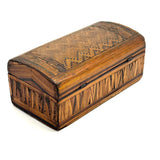 SOLD Early 19th Century Domed Prisoner of War Straw Work Box