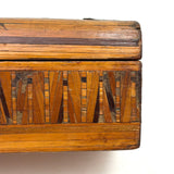 SOLD Early 19th Century Domed Prisoner of War Straw Work Box