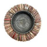 Satisfying Old Bottle Cap Ashtray with Bell Jar Lid Center