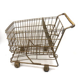 Gold Painted Vintage Salesman Sample Shopping Cart