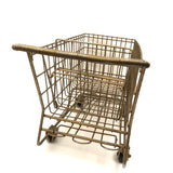 Gold Painted Vintage Salesman Sample Shopping Cart