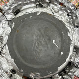 Satisfying Old Bottle Cap Ashtray with Bell Jar Lid Center