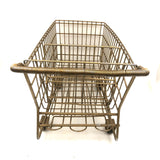Gold Painted Vintage Salesman Sample Shopping Cart