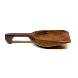 Beautiful, Much Loved Old Primitive Pine Scoop with Hooked Handle