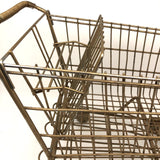 Gold Painted Vintage Salesman Sample Shopping Cart
