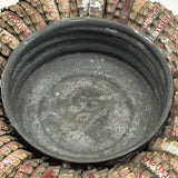 Satisfying Old Bottle Cap Ashtray with Bell Jar Lid Center