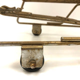 Gold Painted Vintage Salesman Sample Shopping Cart
