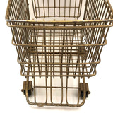 Gold Painted Vintage Salesman Sample Shopping Cart