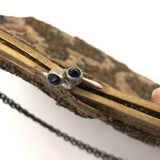 Exquisite Hand Embroidered Hand Bag, Silver and Gold Metallic Thread on Velvet