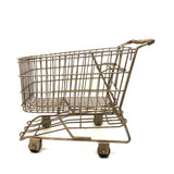 Gold Painted Vintage Salesman Sample Shopping Cart