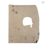 Evocative Unfinished 19th Century Cut Paper Silhouette