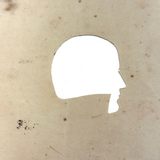 Evocative Unfinished 19th Century Cut Paper Silhouette