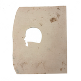 Evocative Unfinished 19th Century Cut Paper Silhouette