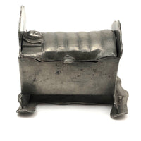 Antique Pewter Baby Cradle Box