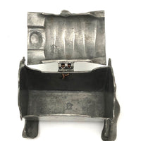 Antique Pewter Baby Cradle Box