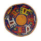 Mid-Century Traditional Huichol Beaded Gourd Bowl with Many Creatures
