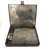 19th Century Grain Painted Tin Painter's Box