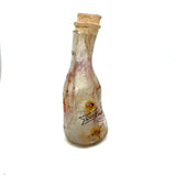Quality For Over A Century, Painterly and Evocative Old Fire Tossed Glass Milk Bottle