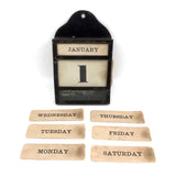 Wonderful, One of a Kind c. 1870 Complete Perpetual Calendar with Handwritten Notes Across Generations