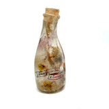 Quality For Over A Century, Painterly and Evocative Old Fire Tossed Glass Milk Bottle
