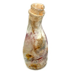 Quality For Over A Century, Painterly and Evocative Old Fire Tossed Glass Milk Bottle