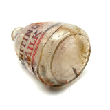 Quality For Over A Century, Painterly and Evocative Old Fire Tossed Glass Milk Bottle