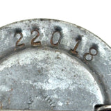Very Young Goodyear Tire and Rubber Co. Worker's Photo ID Badge on Leather Mount, As Found