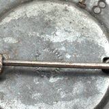 Very Young Goodyear Tire and Rubber Co. Worker's Photo ID Badge on Leather Mount, As Found
